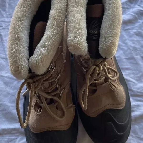 Itasca Women's size 9 Fur Top Winter Snow Rain Thinsulate Waterproof Brown Boots - Image 3