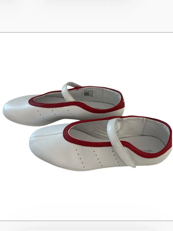 ADIDAS STAN SMITH LO BALLET SHOES, White/Red, size 8, NWOT DISPLAY PAIR - Image 13