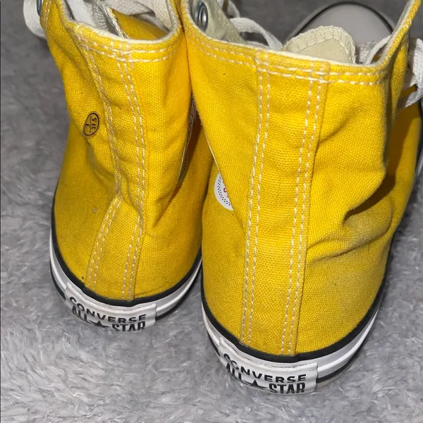 Converse Chuck Taylor All Star High Tops Yellow Unisex W6 / M4 - Image 4