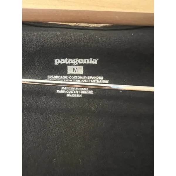 Patagonia Long‎ Sleeve Margot Dress Medium Black - Image 3