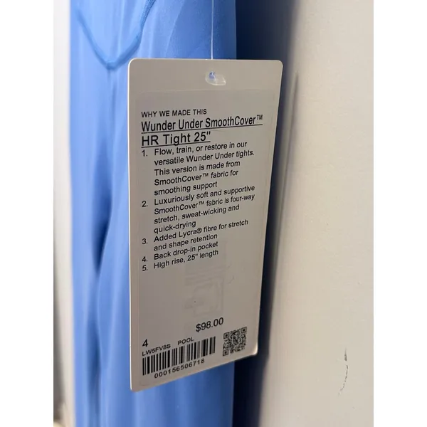 Lululemon Wunder Under SmoothCover HR Tight 25" size 4 new with tags Pool - Image 6