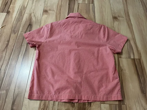 Victorias Secret Pajama Set Medium Orange Yellow Gingham Check Top & Crop Bottom - Image 5