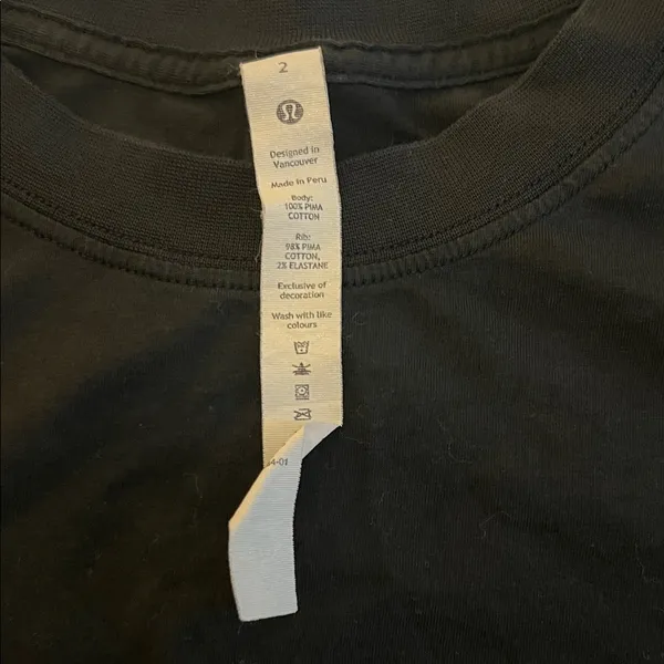 lululemon athletica Black Crop Top - Image 2