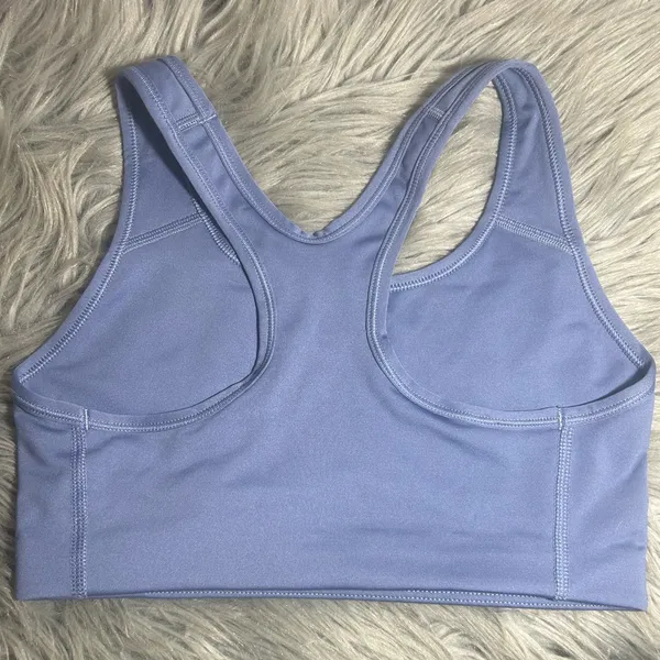 Nike Swoosh Futura Women's Blue Sports Bra Size Small - Image 3