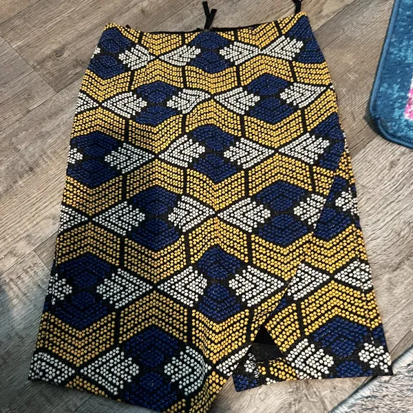 Anthropologie Maeve Kanara Pencil Skirt Geometric Textured Print Size‎ 2P - Image 6