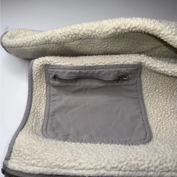 Vuori Womens Alpine Sherpa‎ Cream/Grey Size XS - Image 3