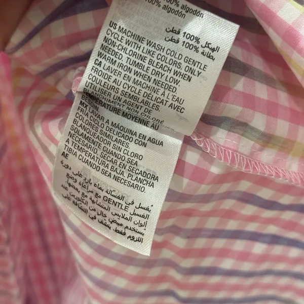 Charter Club Women S Cotton Preppy Party Plaid Midi Baby Shower‎ Pink Blue Dress - Image 8
