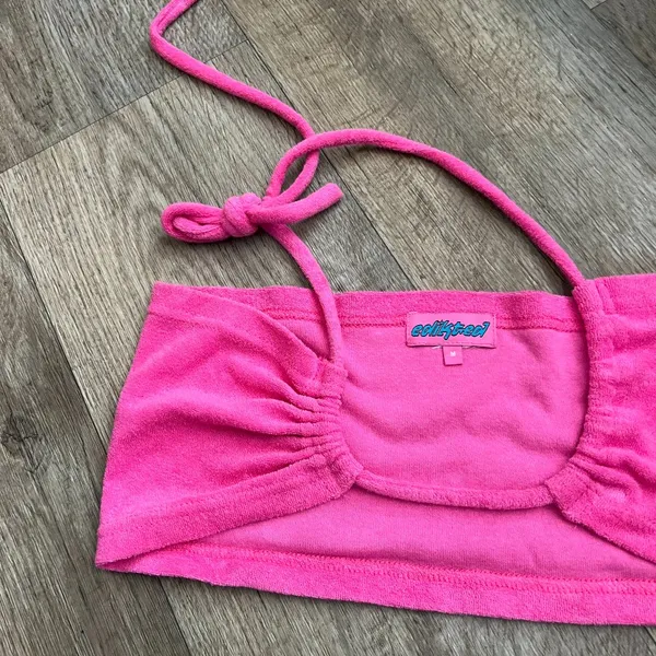 Edikted Pink terry cloth Top size M - Image 2