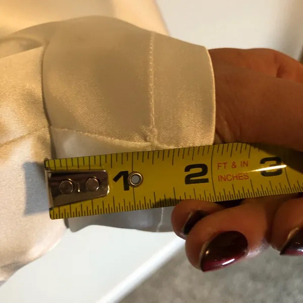 NWOT Lulus Regal Aura White Satin Long Sleeve Blazer Romper Size S - Image 12