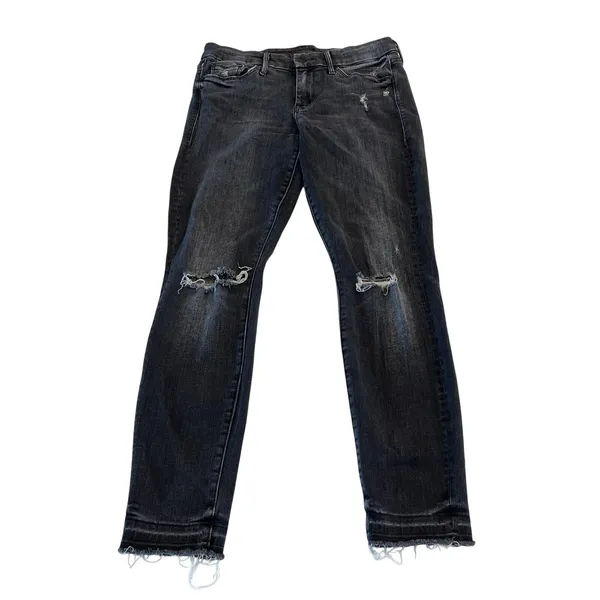 Mother Denim Undone‎ Hem Looker Ankle Jeans in Stealing Shadows size 28 - Image 3