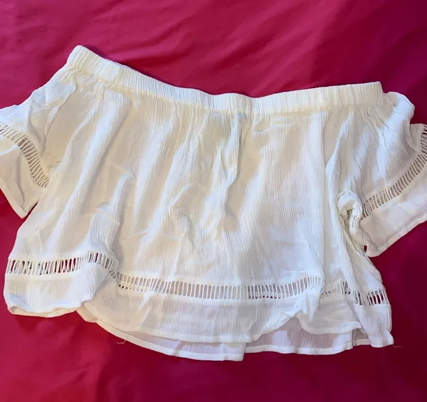 Forever 21 White Off The Shoulder Top - Image 2