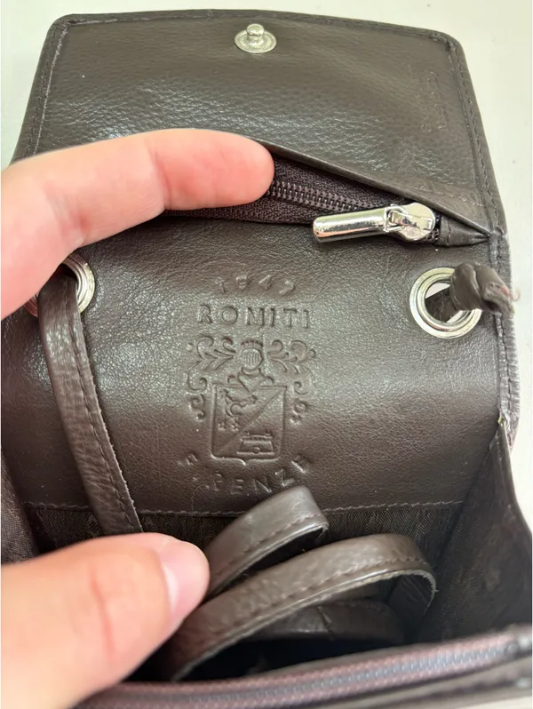 Genuine Brown Leather Made in Italy Bag - Image 4