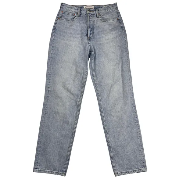 Aritzia Denim Forum The Boyfriend High Rise Loose Fit Jeans Button Fly Size 27 - Image 2