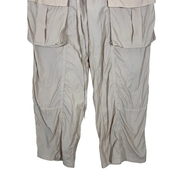 Ces Femme Cargo Solid Utility Pants Tan Gorpcore Crinkle Texture Size M Size M - Image 3