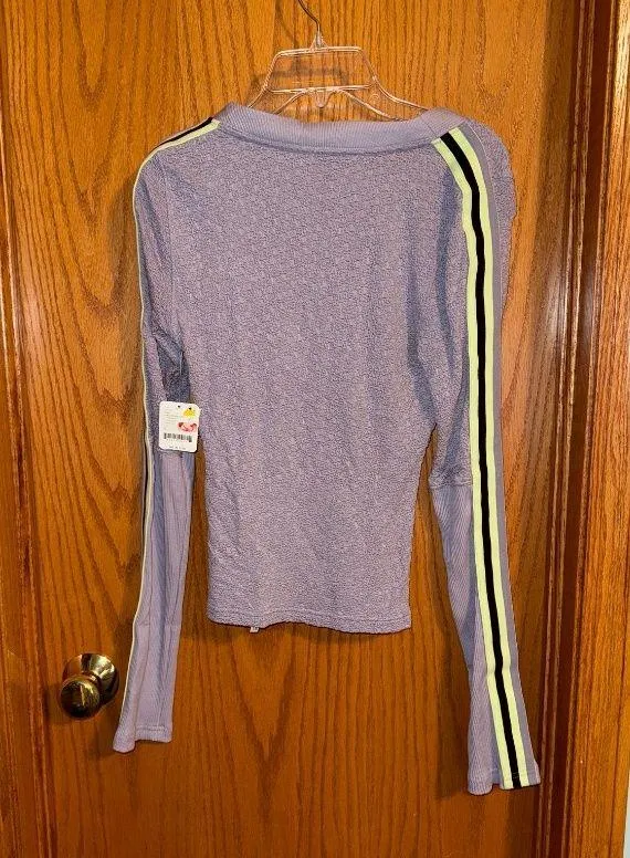 Free People Light Purple Long Sleeve Shirt - Image 3