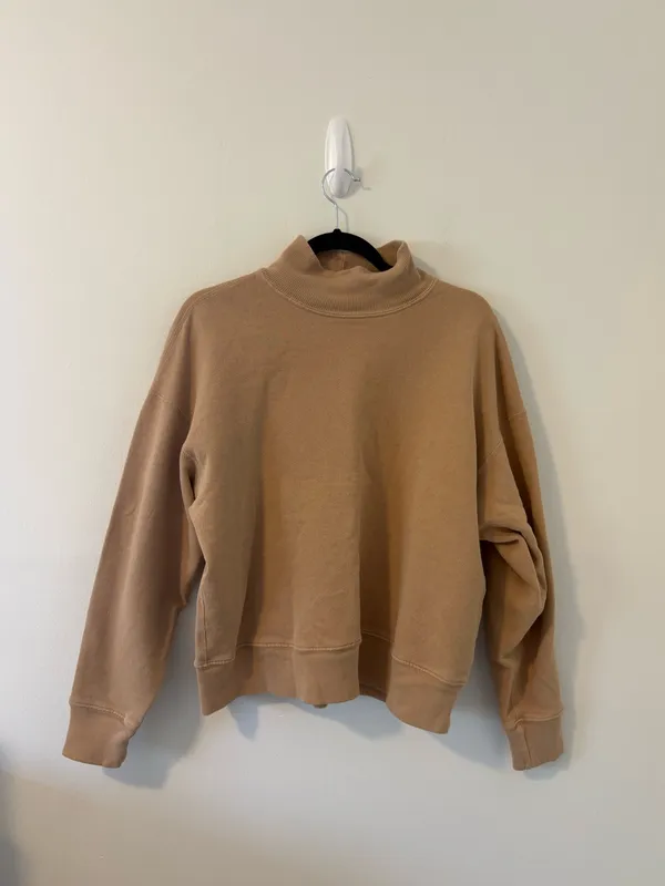 Re/Done 80s Mockneck Sweatshirt‎ Small 100% Cotton - Image 2