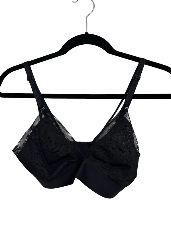 NEW Soma Triangle Lace Bralette in Black - Size S - Image 2