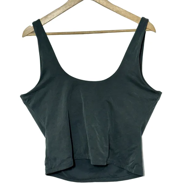 Abercrombie & Fitch A&F Modal Gray Grey Sleeveless Tank Top Womens Size Large L - Image 3