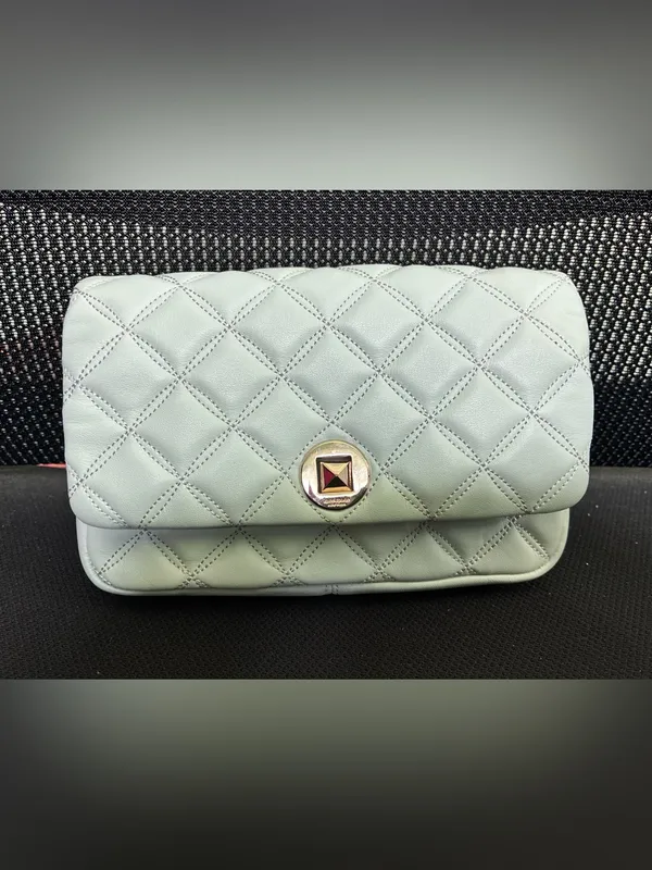 Kate Spade New York Natalia Smooth Quilted Crossbody Bag Crystal Blue - Image 2