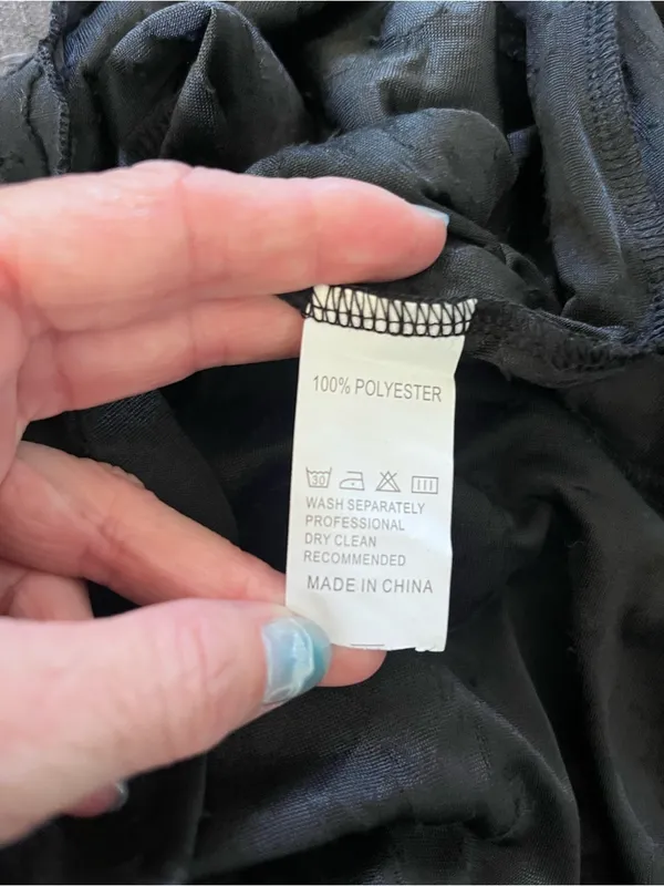 NWT Wicked AF drapped bodice gown size S Black - Image 6