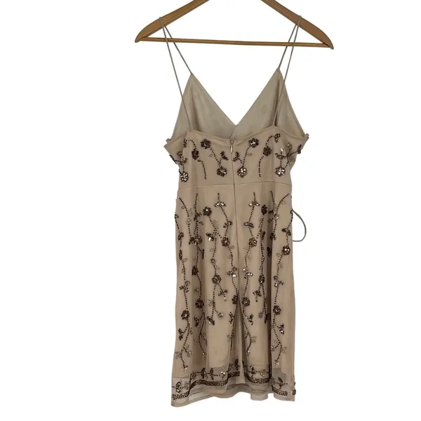 Altar'd State‎ L Analia Beaded Babydoll Mini Dress Size XS Y2K Forest Fairy - Image 2
