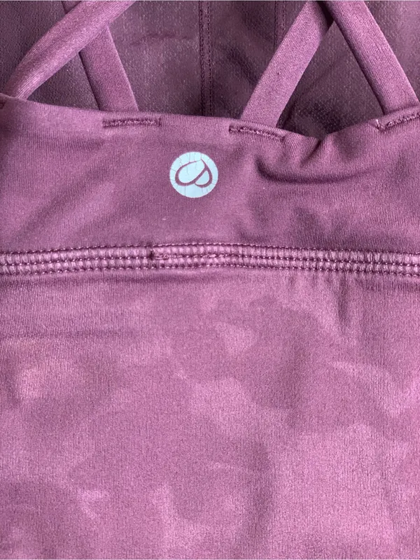 CRZ Yoga Plum Scoop-Neck Athletic Top Size-M/L - Image 2