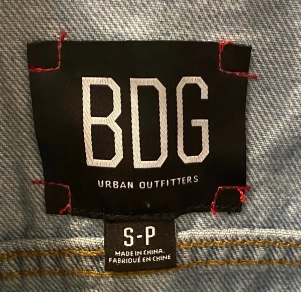 Urban Outfitters BDG Crop Denim Jean Trucker Jacket S Retro - Image 6