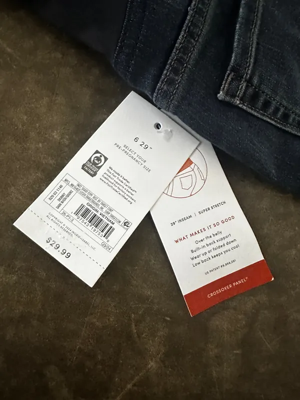 Over The Belly Skinny Maternity Jeans - Isabel Maternity byIngrid super stretch - Image 9