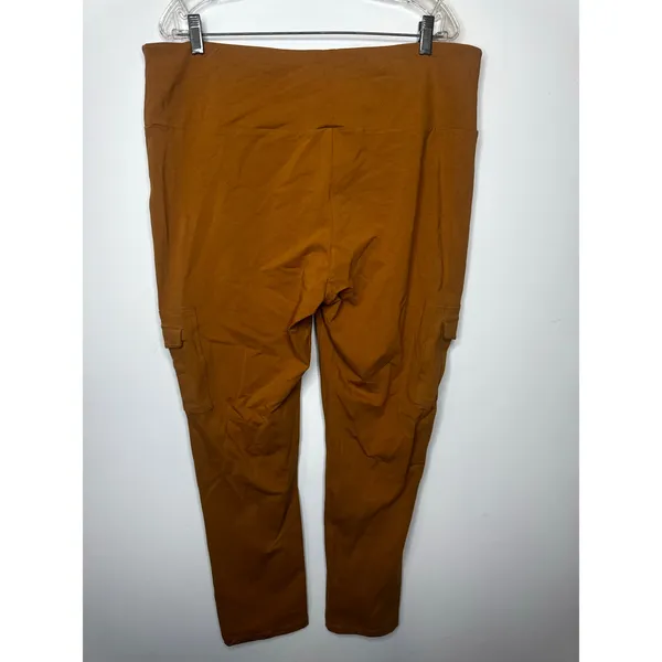 Ruby Ribbon Cargo Pants Womens 3XL Brown Caramel Stretch Casual Utility Pockets - Image 5