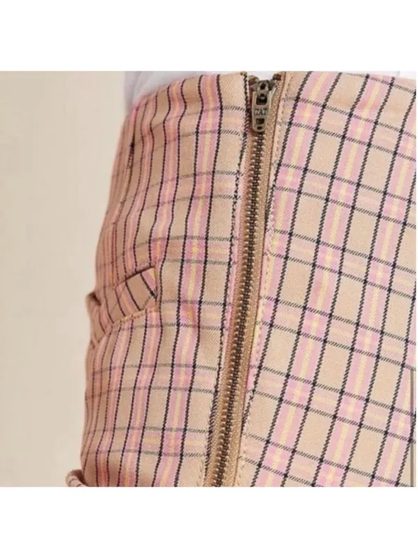 Anthropologie The Essential Slim Plaid High-Waisted Pants Size 2 - Image 8