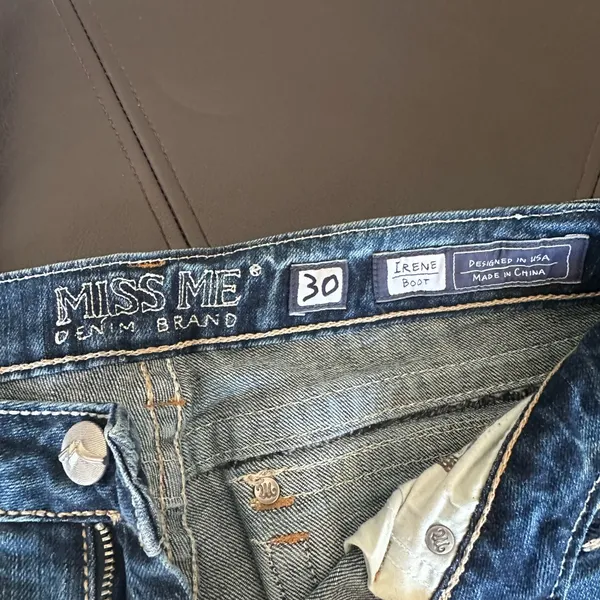 Miss Me Women's Blue Irene Boot Cut Jeans - Image 8