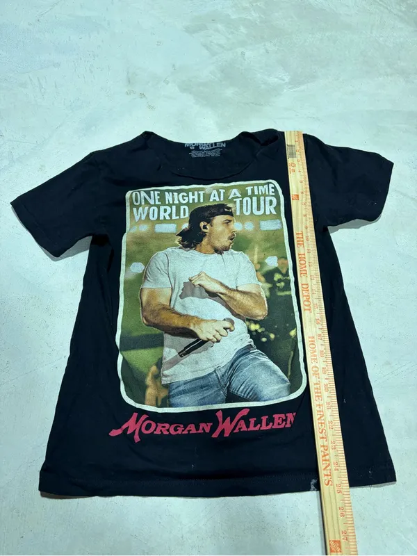 Morgan wallen Black 'One Night at a Time' Tour Tee small - Image 7