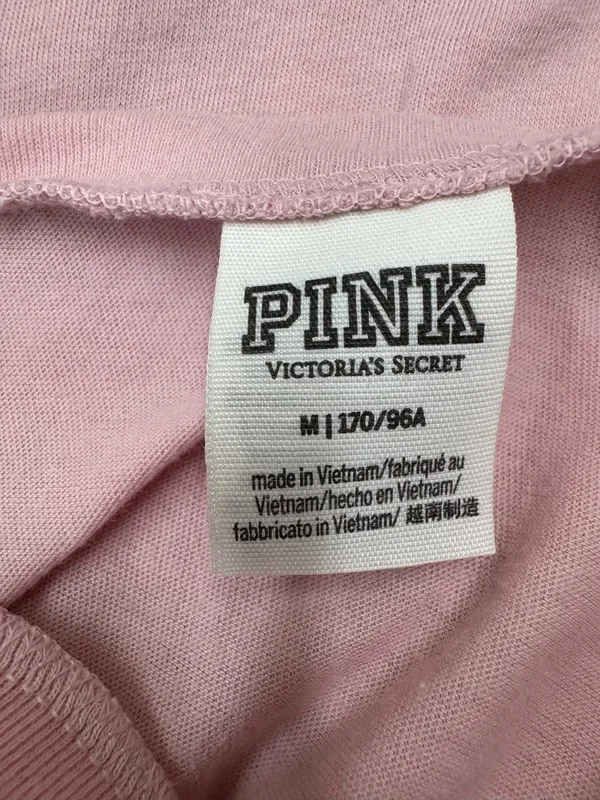 PINK Victoria’s Secret Light Pink Short Sleeve Tee Size Medium - Image 4