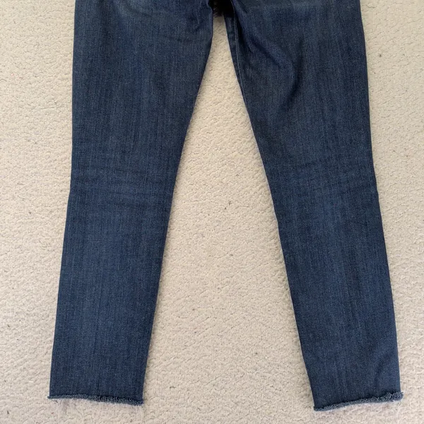 AGOLDE Sophie High Rise Skinny Jeans Dark Wash Raw‎ Hem A018-3005 Womens 27 - Image 9