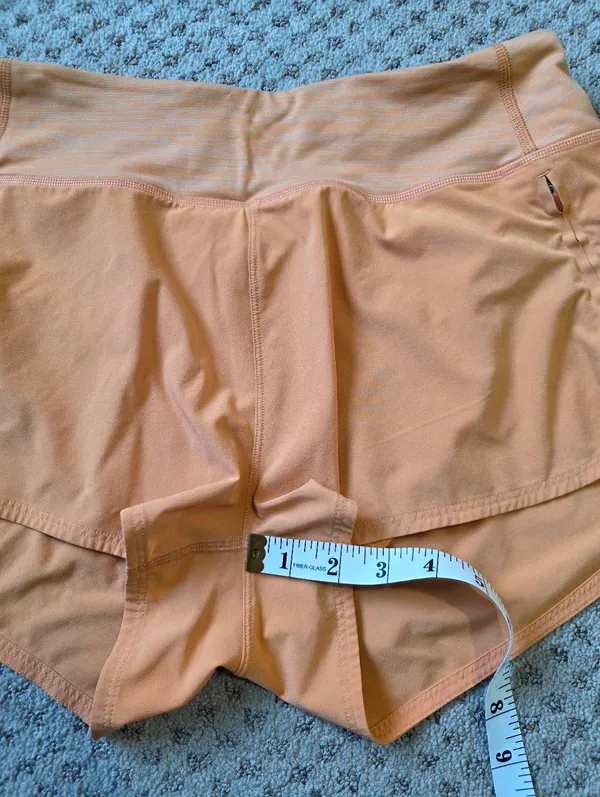 Outdoor Voices Coral-Orange Athletic Shorts - Image 7