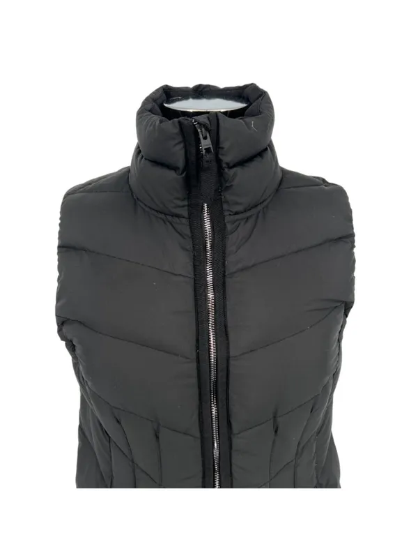 Athleta Inlet Down Puffer Vest Long Black Athleisure Urban Casual Size Small - Image 2