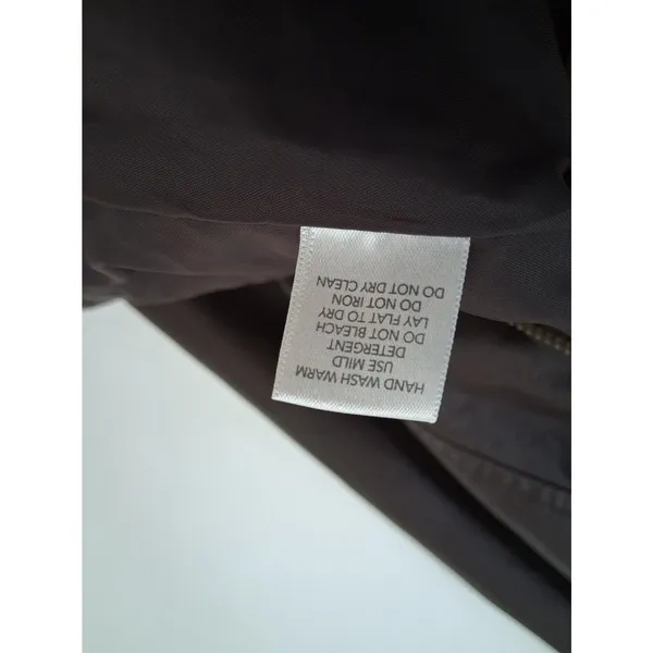 Christopher & Banks Jacket Brown Faux Leather Zip Up Pockets Women's size L - Image 11