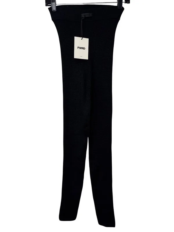 Fear of God ESSENTIALS Waffle Leggingsin Black Large New Womens Knit Pants - Image 7