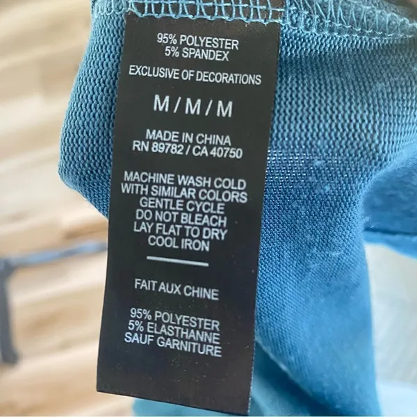 Natori Relaxed Fit Teal long Sleeve Top - Image 4