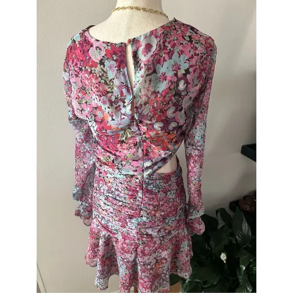 Zara floral dress size small long sleeve - Image 4