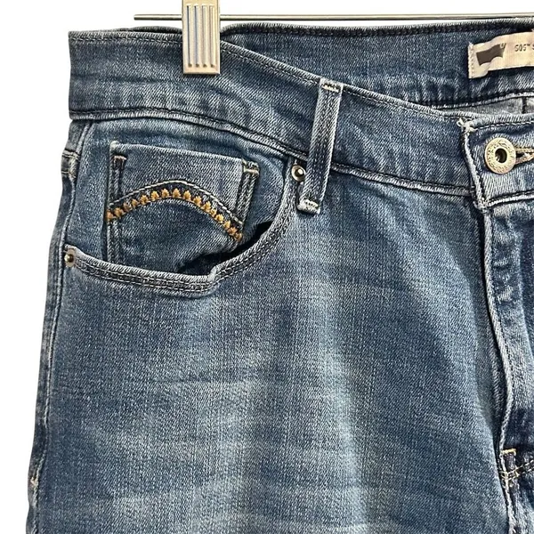 Levi's‎ Women's 505 Straight Leg Jeans Blue Size 10 Mid Rise Stretch - Image 5
