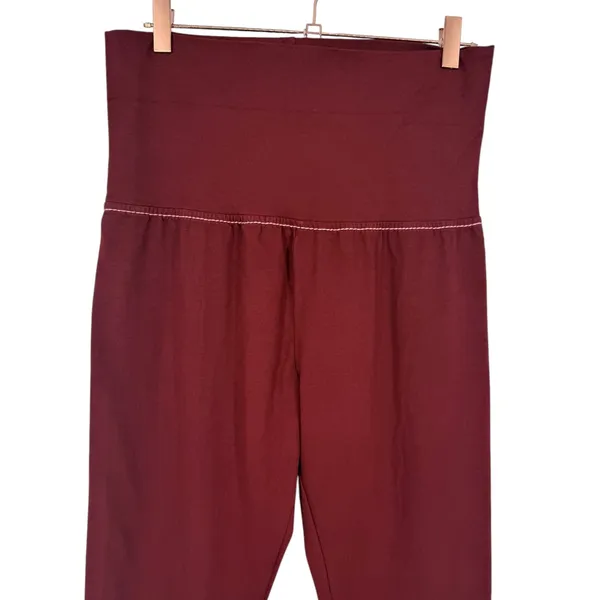 NWT True Religion Eva Pant Redwood Athletic Hook Up Flare Leggings Size Medium - Image 7
