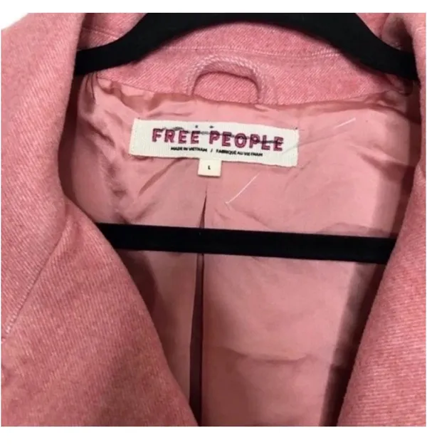 Free People Dusty Pink Oversized Blazer L - Image 6