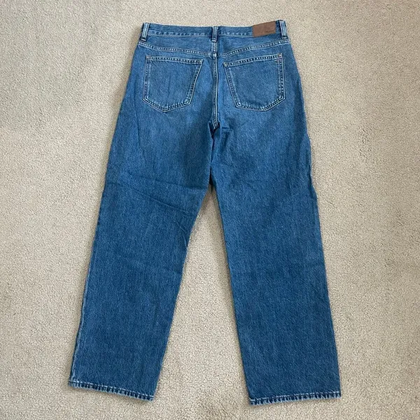 Madewell Low Slung Straight Jeans High Waist Relaxed Slouchy Womens Size 29 - Image 6