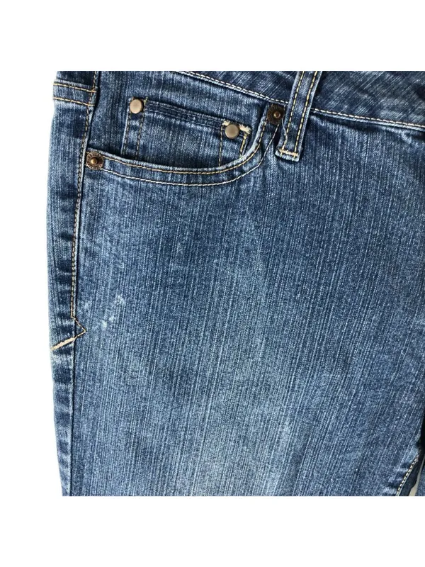 U.S. Polo Assn. Womens Blue Denim Jeans Size 9/10 Low Rise Straight Leg - Image 3