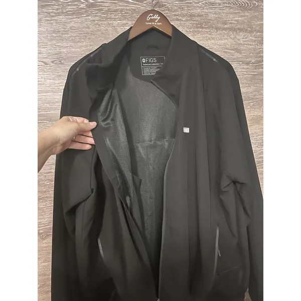 FIGS Jacket 2XL Black Technical Collection Windbreaker Ayla Healthcare Logo - Image 6