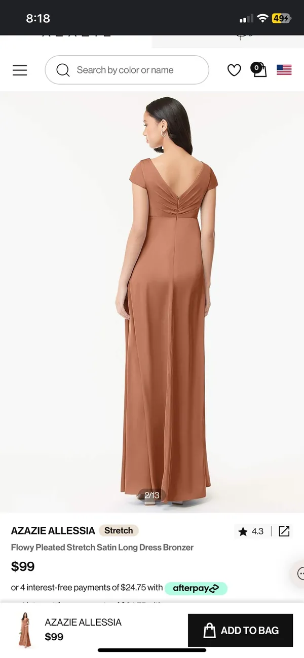 Azazie Bridesmaids Maternity Dress - Image 2