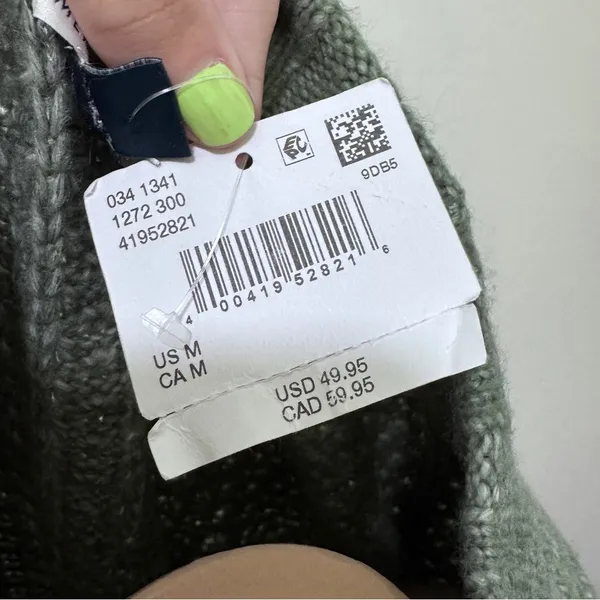American Eagle Green Cozy Knit Sweater Medium - Image 5