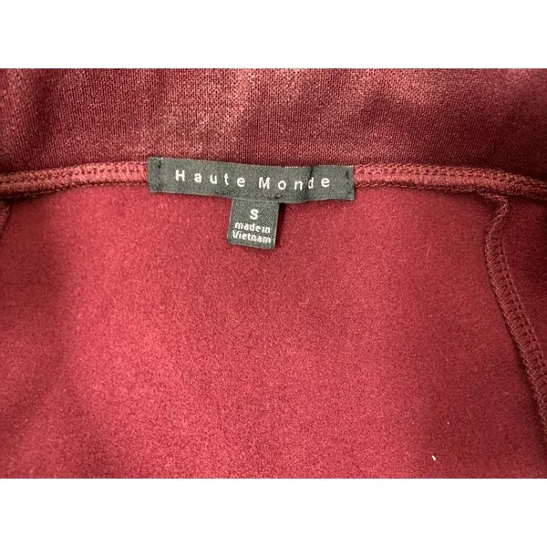 Haute Monde Women's Burgundy Zipper Skirt - Image 3