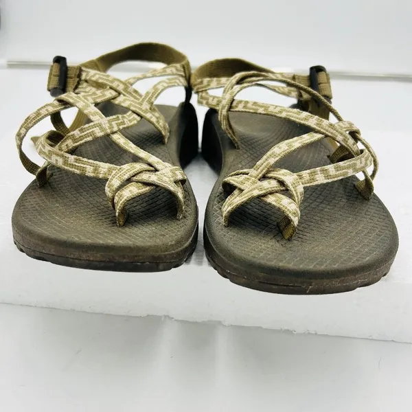 Chacos Brown and Tan Neutral ZCLOUD X2 Kelp Knit Adjustable Sandals Womens Size 8 - Image 3
